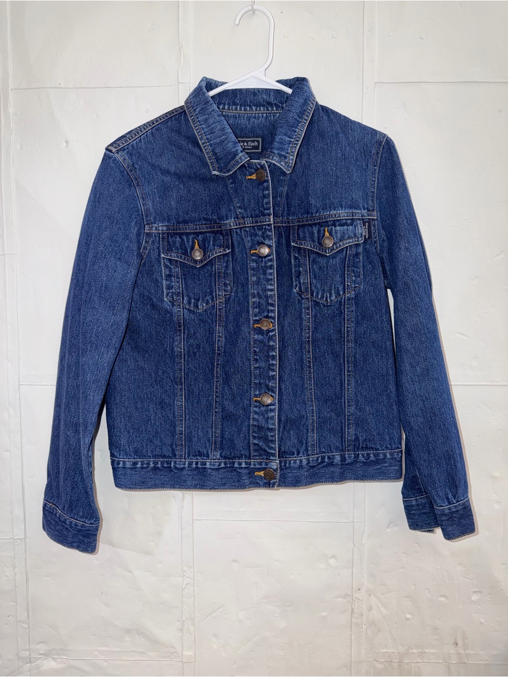 Abercrombie & Fitch Dark Blue Denim Trucker Jacket